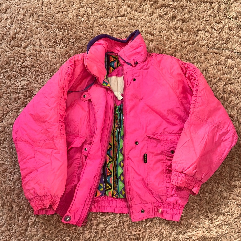 Vintage 80s neon puffer